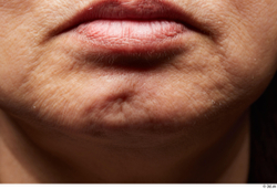 Face Mouth Skin Woman Asian Scar Chubby Wrinkles Studio photo references